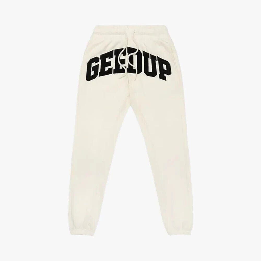 Size XL - Geedup Team Logo Trackpants 'Buttercream Black' - BRAND NEW