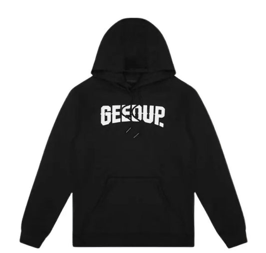 Geedup Co Cities Hoodie - Black/White - SMALL