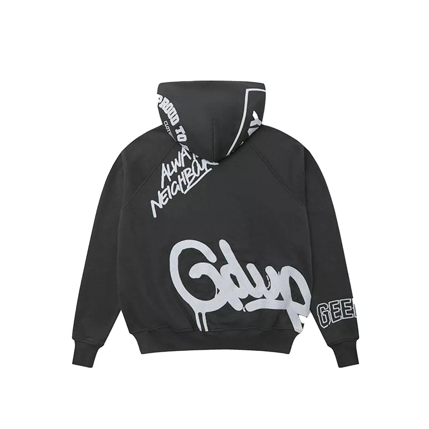 Geedup Multi-Logo Zip Jacket 'Charcoal / White' XS-M