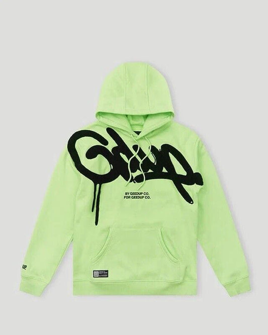 Geedup Handstyle Hoody Size XL Pastel Green Black ✅FREE SHIPPING✅