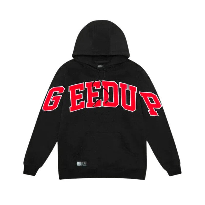 BRAND NEW Geedup Team Logo Black/Red Size Large