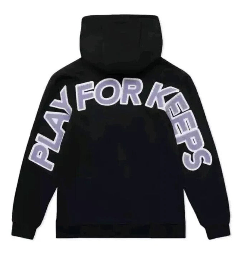 Geedup PFK Hoodie "Play for Keeps" Black/Lavender Brand New Size Small