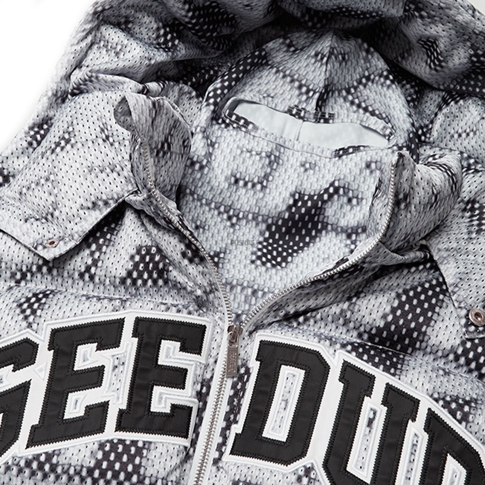 Geedup Play for Keeps Static Puffer Jacket 'Multi Black / Grey' (2024)