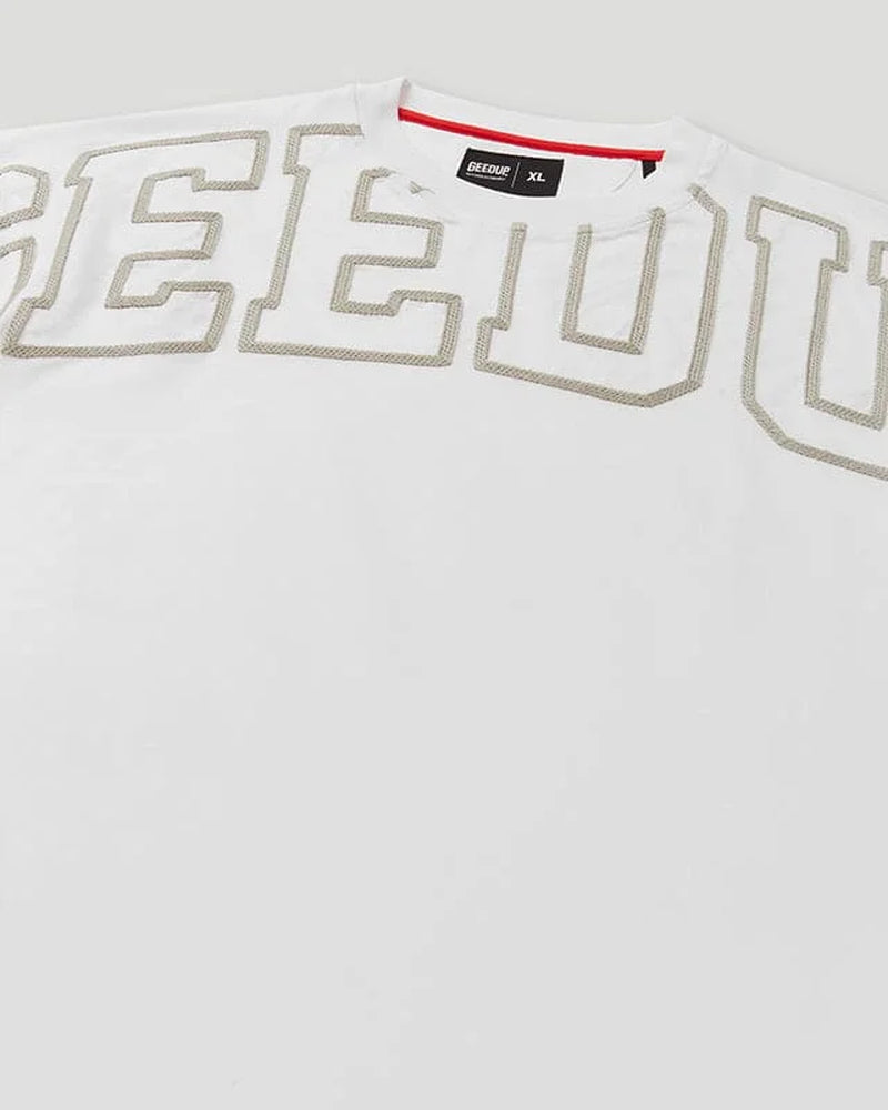 GEEDUP Team Logo T-Shirt White/Grey