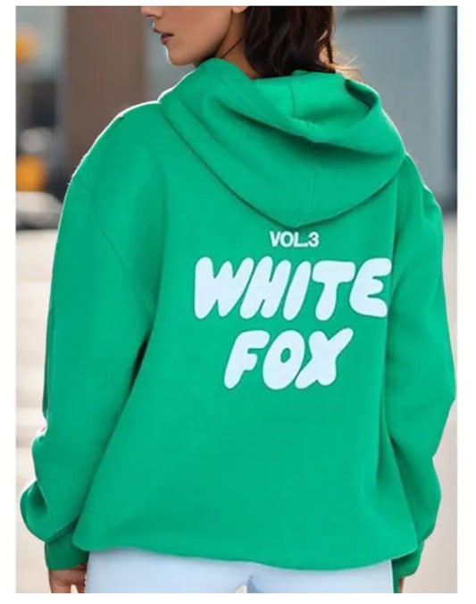 AU White Fox Boutique Hoodies Tracksuit Set Sweatshirt Womens Pullover 2Pcs Set