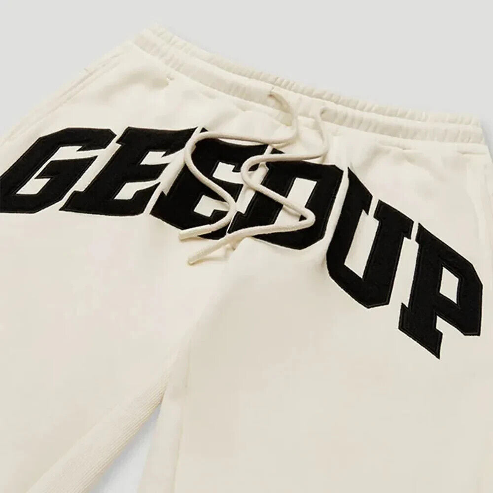 Size XL - Geedup Team Logo Trackpants 'Buttercream Black' - BRAND NEW