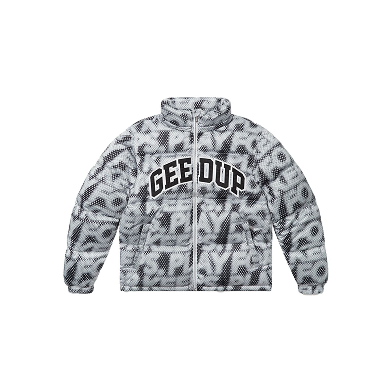 Geedup Play for Keeps Static Puffer Jacket 'Multi Black / Grey' (2024)