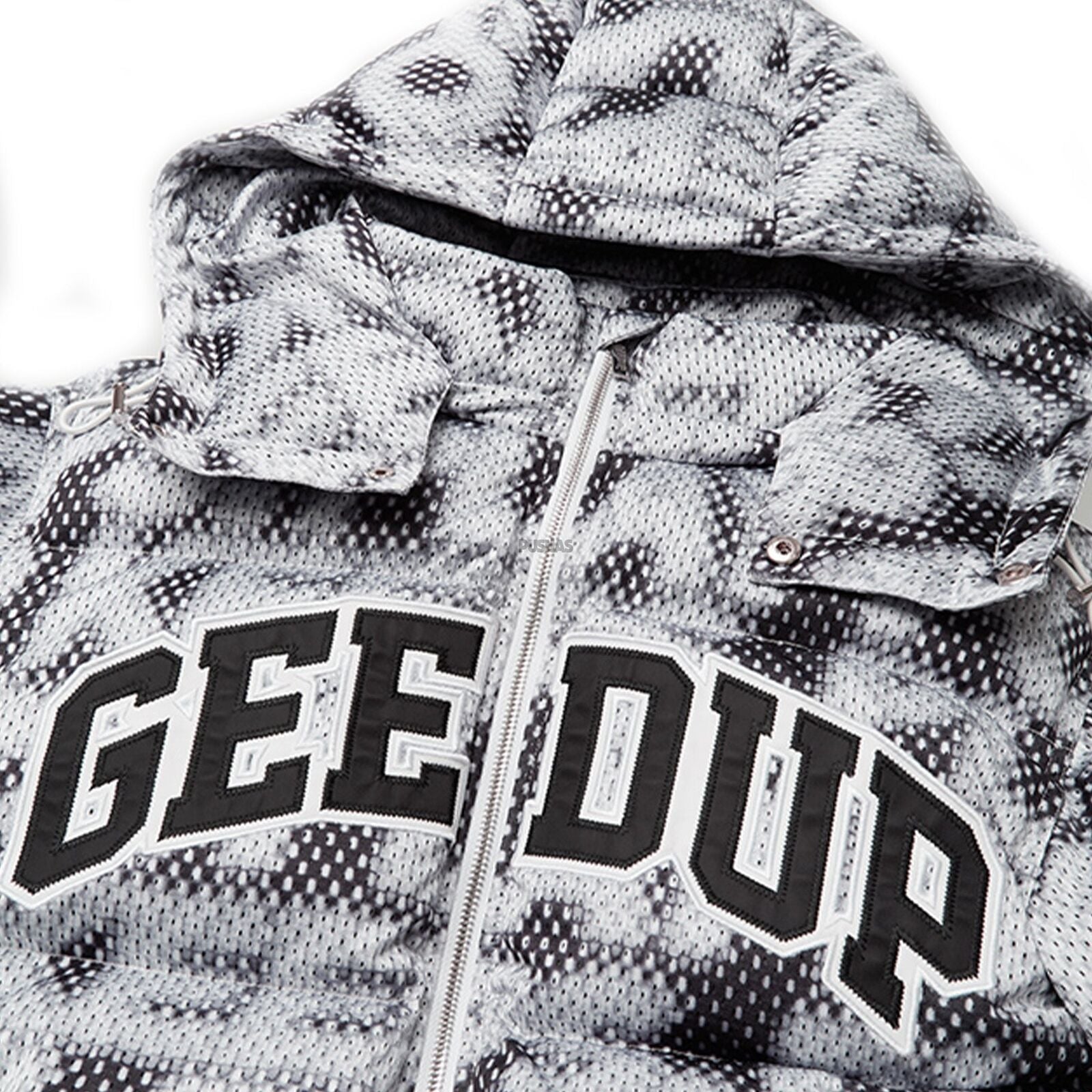 Geedup Play for Keeps Static Puffer Jacket 'Multi Black / Grey' (2024)