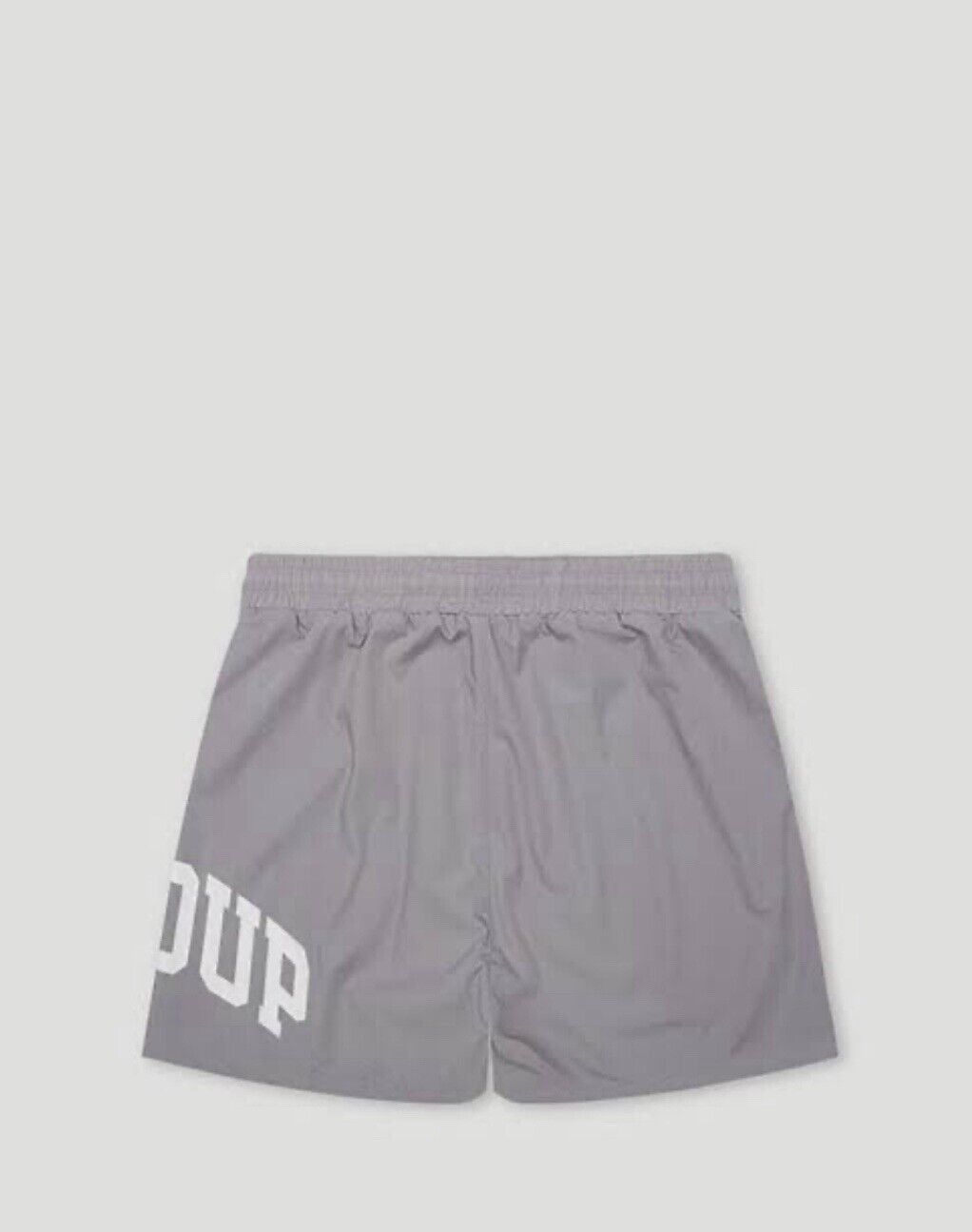 ✅FREE SHIPPING✅ BRAND NEW GEEDUP TEAM LOGO GREY WHITE SWIM SHORTS - XSMALL