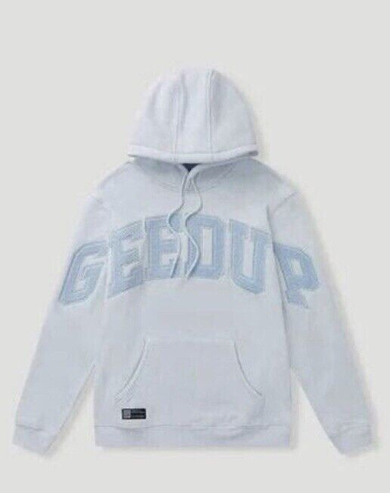 GEEDUP Pale Blue Team Logo Hoodie - Size Large