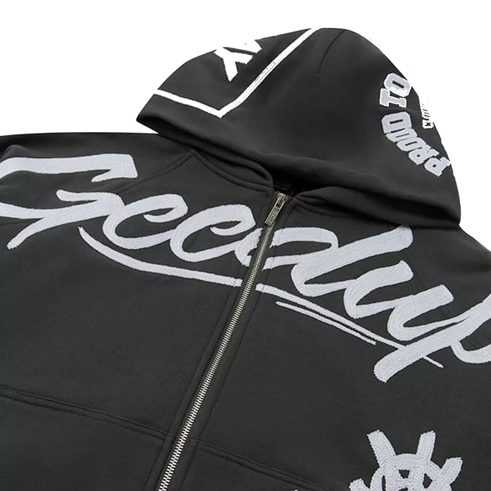 Geedup Multi-Logo Zip Jacket 'Charcoal / White' XS-M